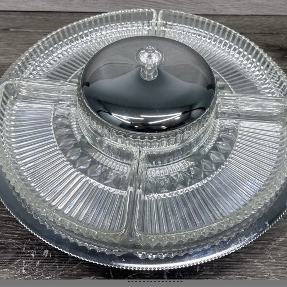 Vintage Kromex Mid Century Lazy Susan
